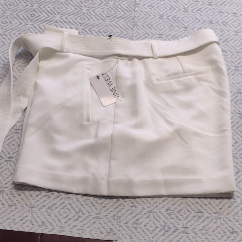 Nine West Shorts White Women's Tailored